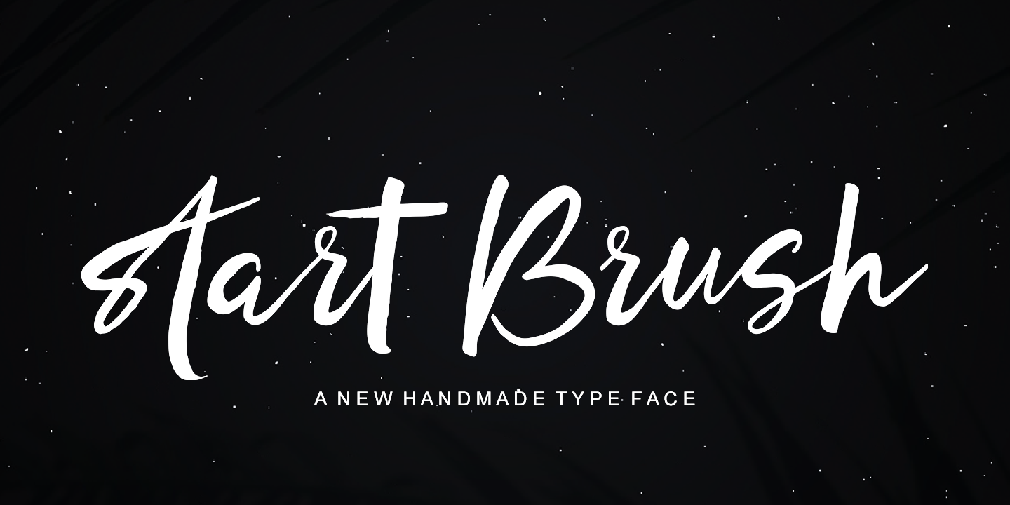 Beispiel einer Start Brush-Schriftart